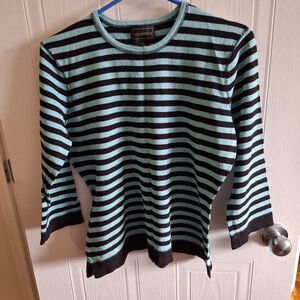 Striped Long-Sleeve Crewneck